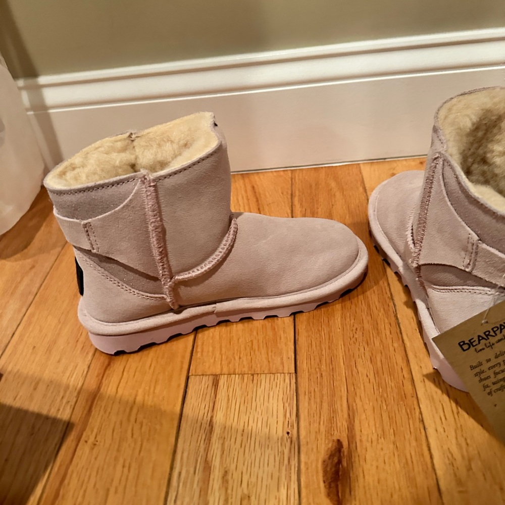 Never worn girls pink Bearpaw boots - nice for fall/winter/holiday gift.